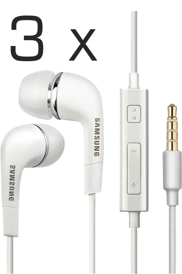 Samsung EHS64 Stereo Headset 3-er Set white